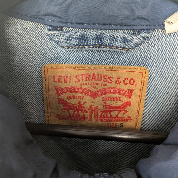 LEVI'S Men Jeans Jacket Size Small Unisex Denim Mid Jeans Mid Polyester Pockets - Picture 6 of 14
